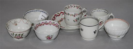 A group of Newhall and Newhall type tea and coffee wares